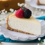 New York Cheese cake topped with berries